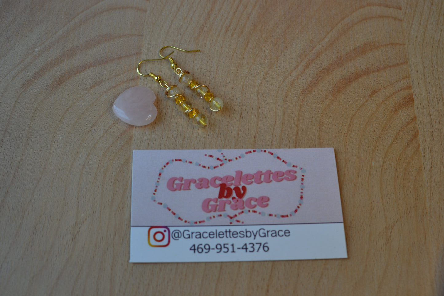 ☀️ Sunrise Drop Earrings – Citrine Spark