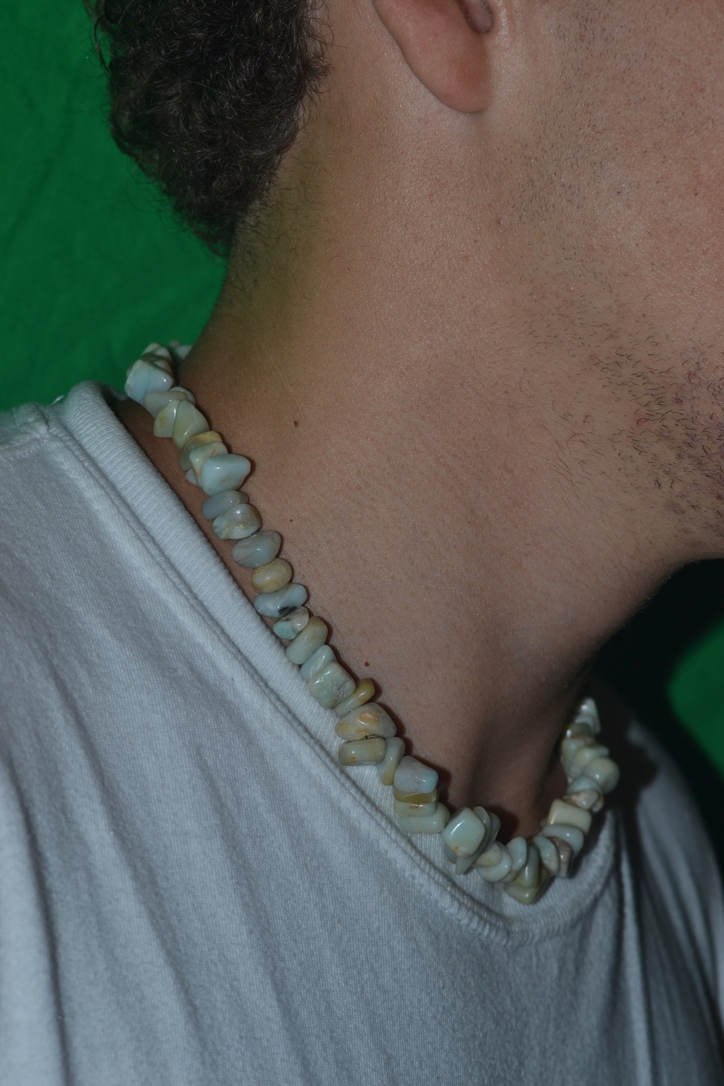 Chunky Amazonite Choker – Truth, Boundaries & Ocean Power (18")