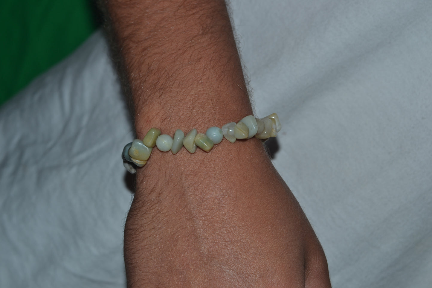 Chunky Amazonite Bracelet – Bold Blue-Green Statement