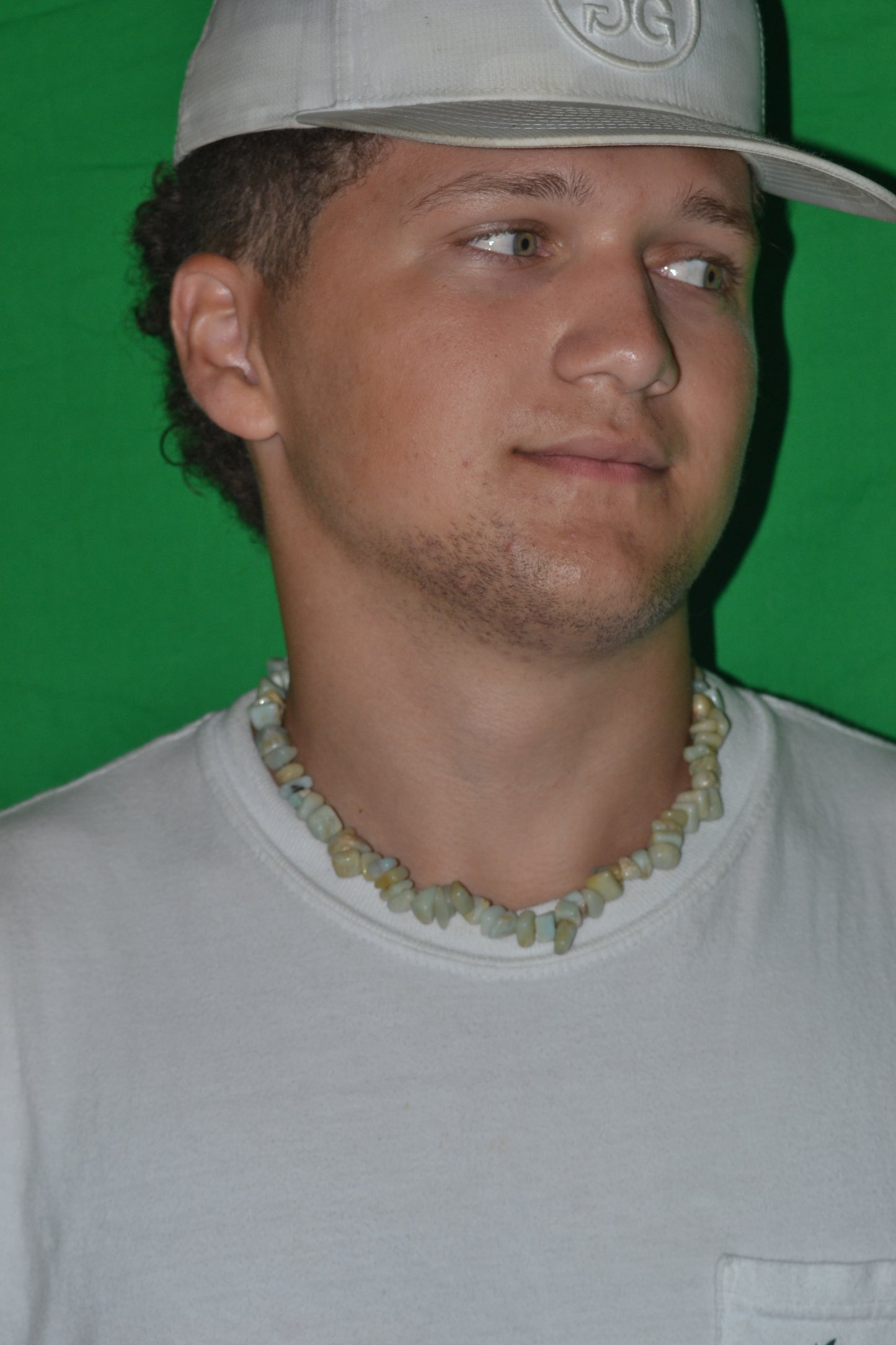 Chunky Amazonite Choker – Truth, Boundaries & Ocean Power (18")