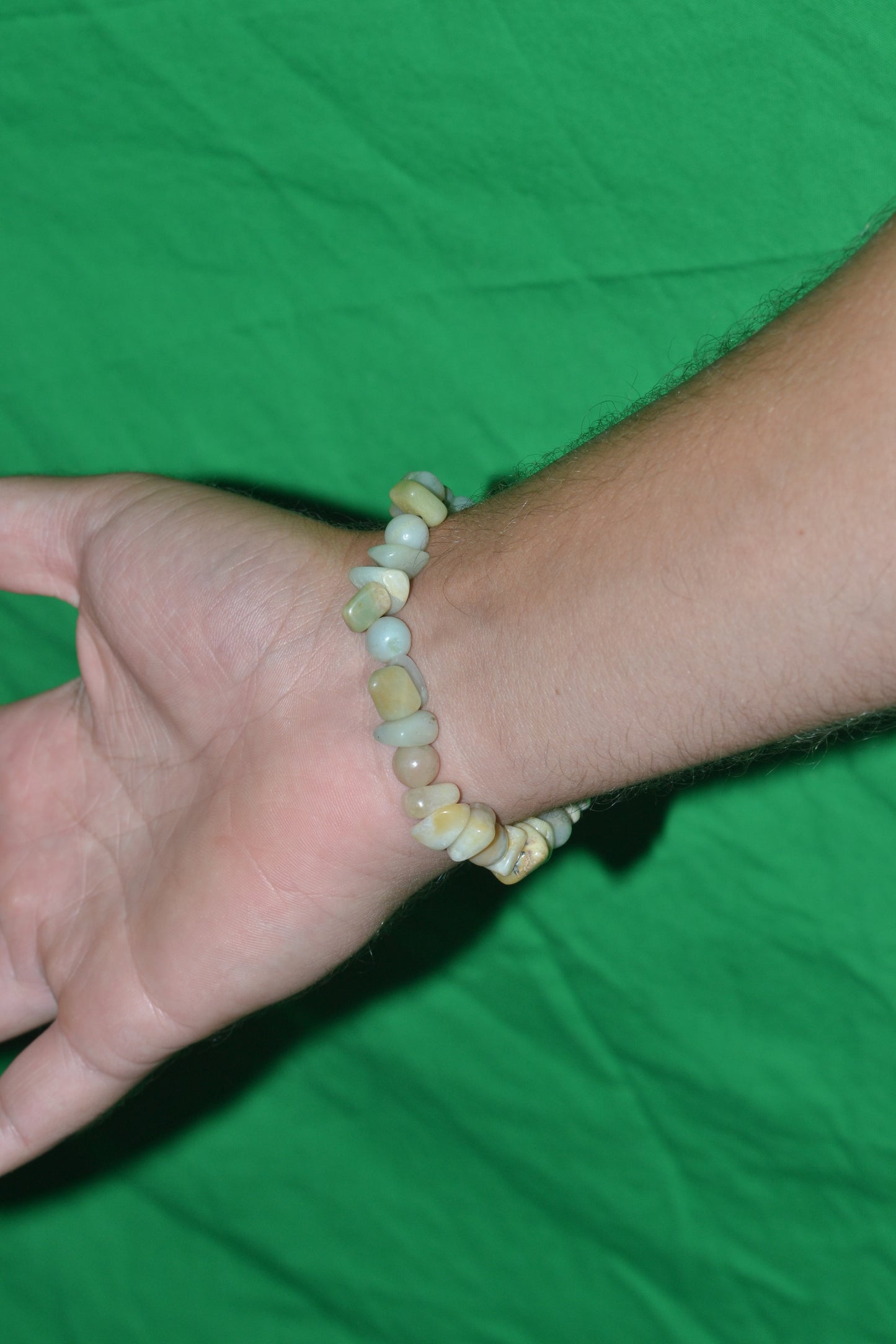 Chunky Amazonite Bracelet – Bold Blue-Green Statement