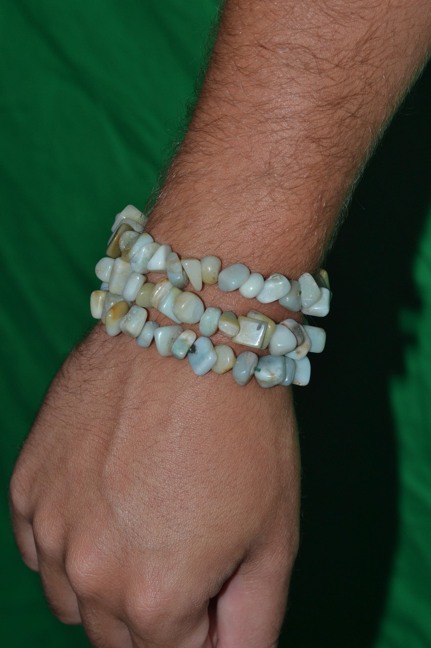 Chunky Amazonite Choker – Truth, Boundaries & Ocean Power (18")