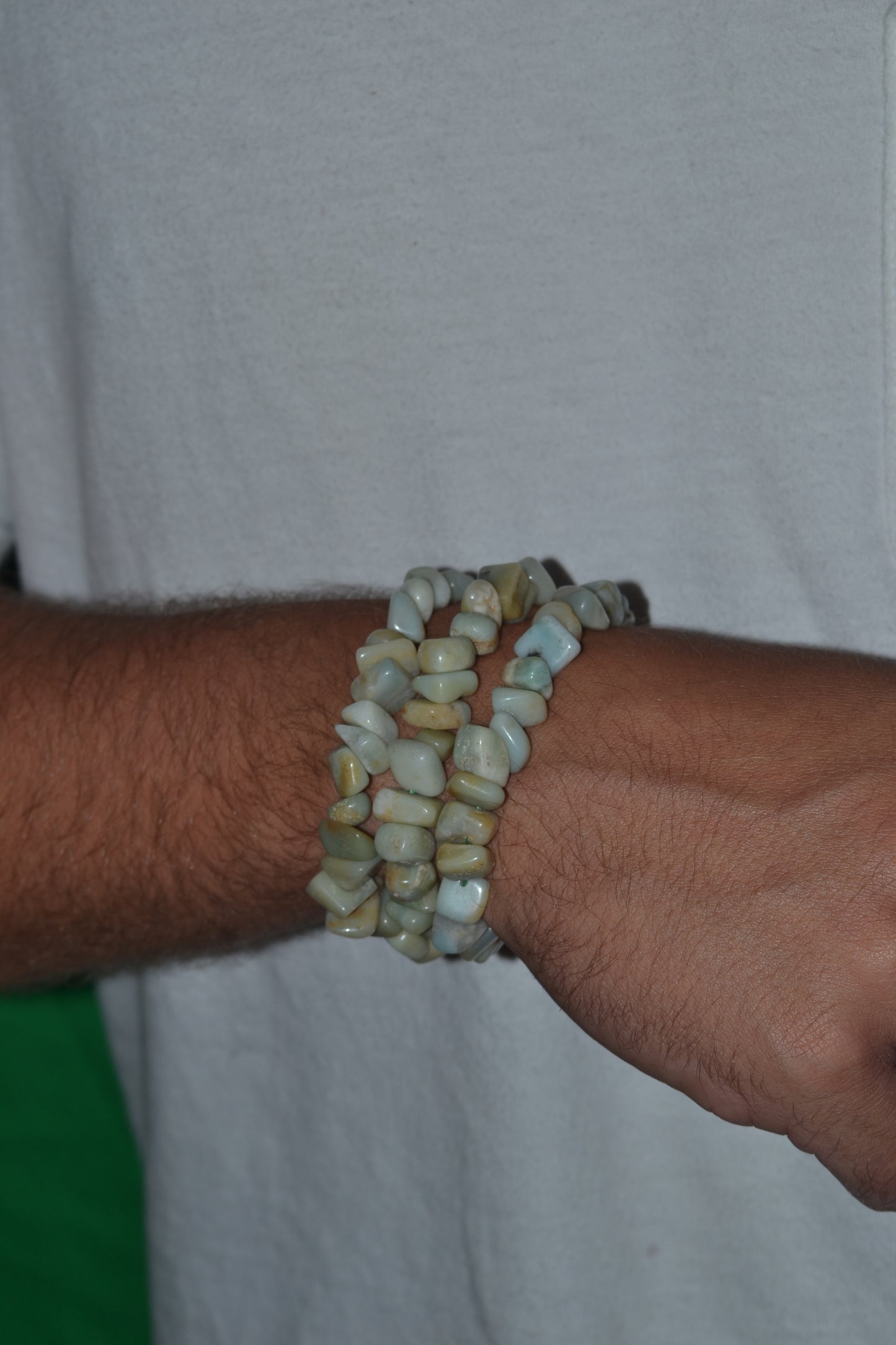 Chunky Amazonite Choker – Truth, Boundaries & Ocean Power (18")