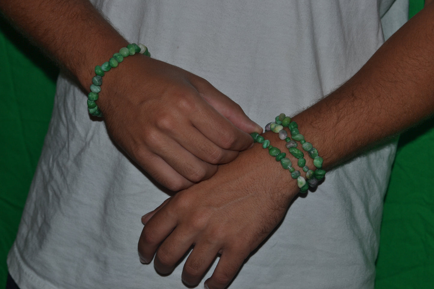 Raw Jade Choker & Bracelet Set – Wild Heart Energy & Earth Beauty (18")