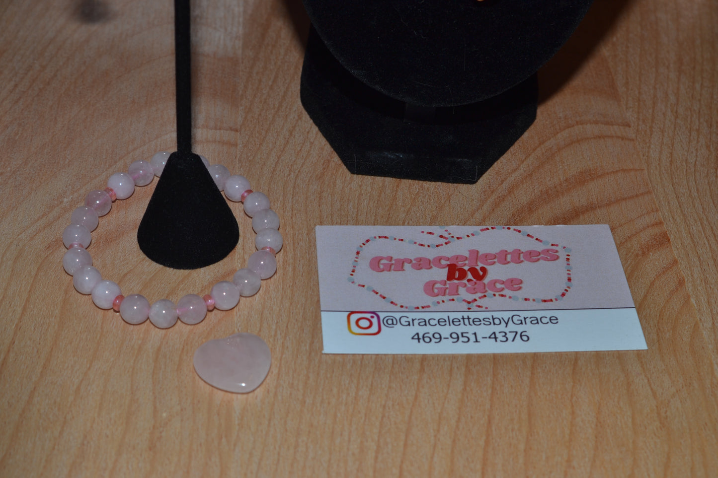 Cherry Quartz & Rose Quartz Set with Choker, Bracelet, Earrings, Necklace