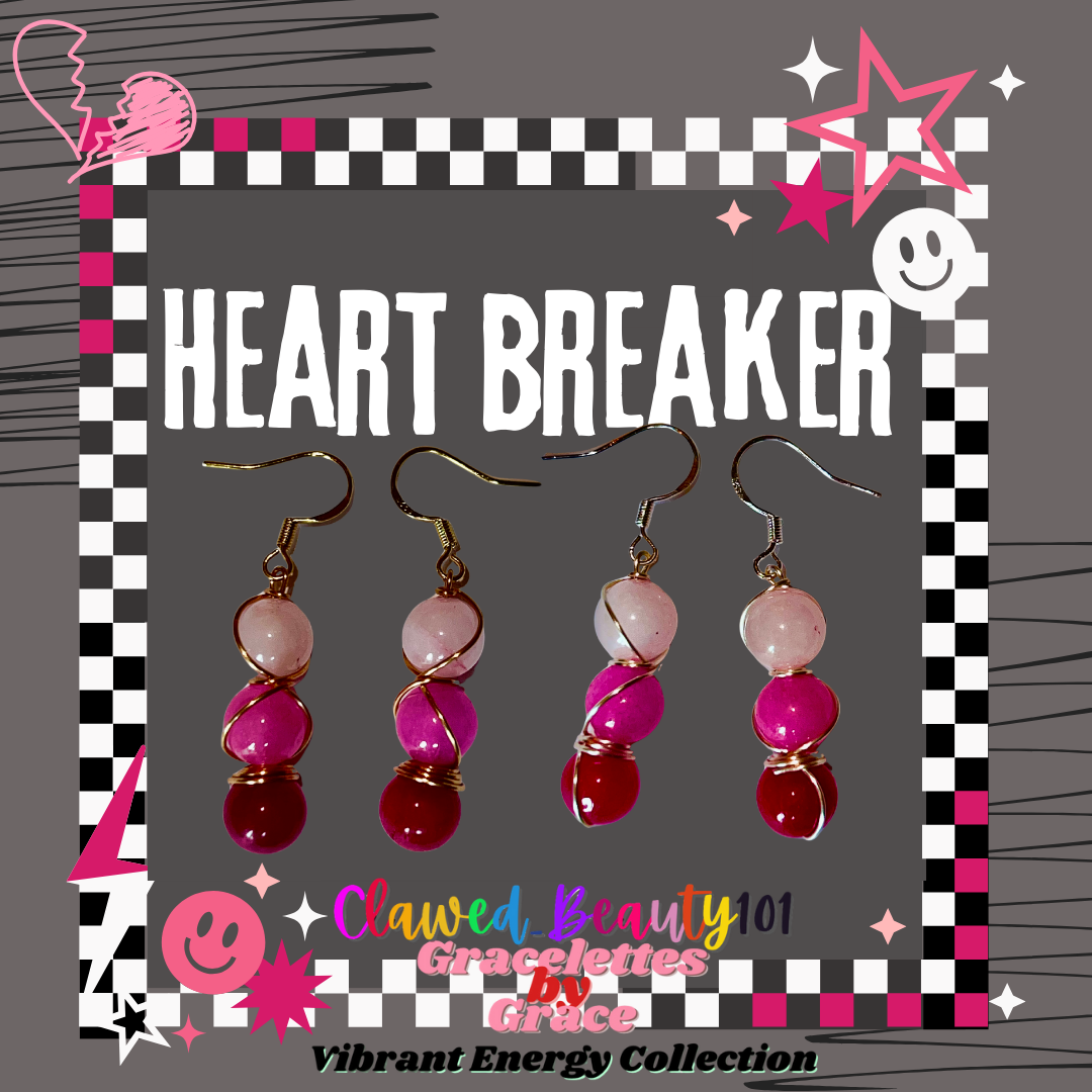 Heartbreaker Dangle Earrings (Gold or Silver)