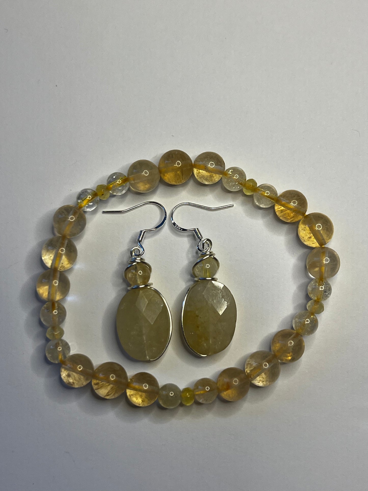 Citrine Radiance Set (Earrings + Bracelet)